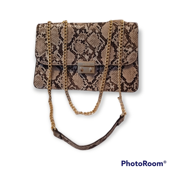 BCBG Snakeskin Chain Purse - Picture 1 of 14